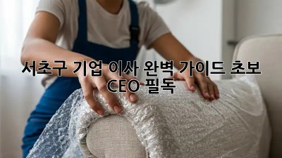서초구 기업 이사, 완벽 가이드!🏢✨ 초보 CEO 필독!