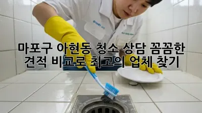 마포구 아현동 청소 상담: 꼼꼼한 견적 비교로 최고의 업체 찾기!